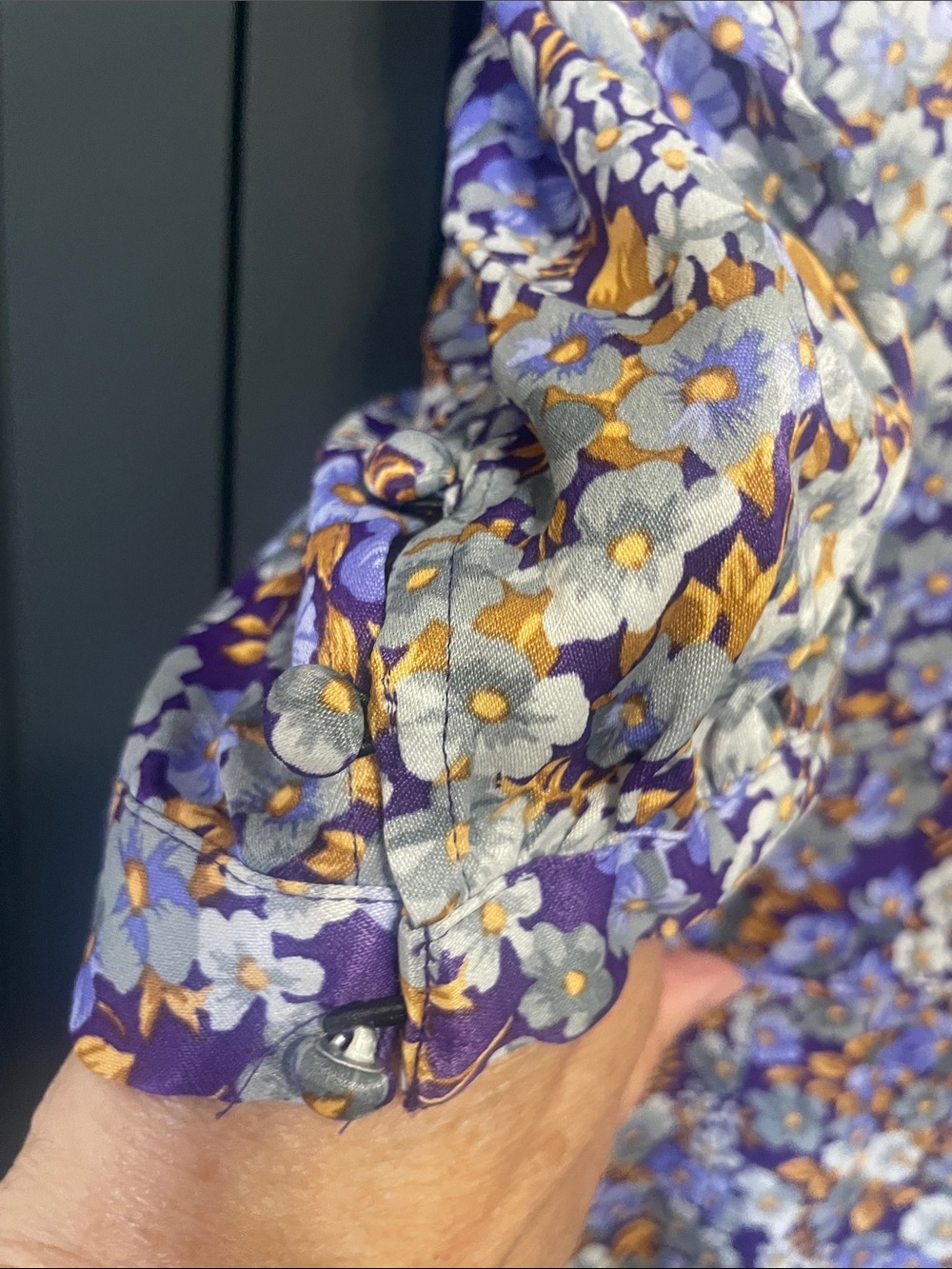 Anthropologie Lavender Floral Maxi Dress - Picture 7 of 13